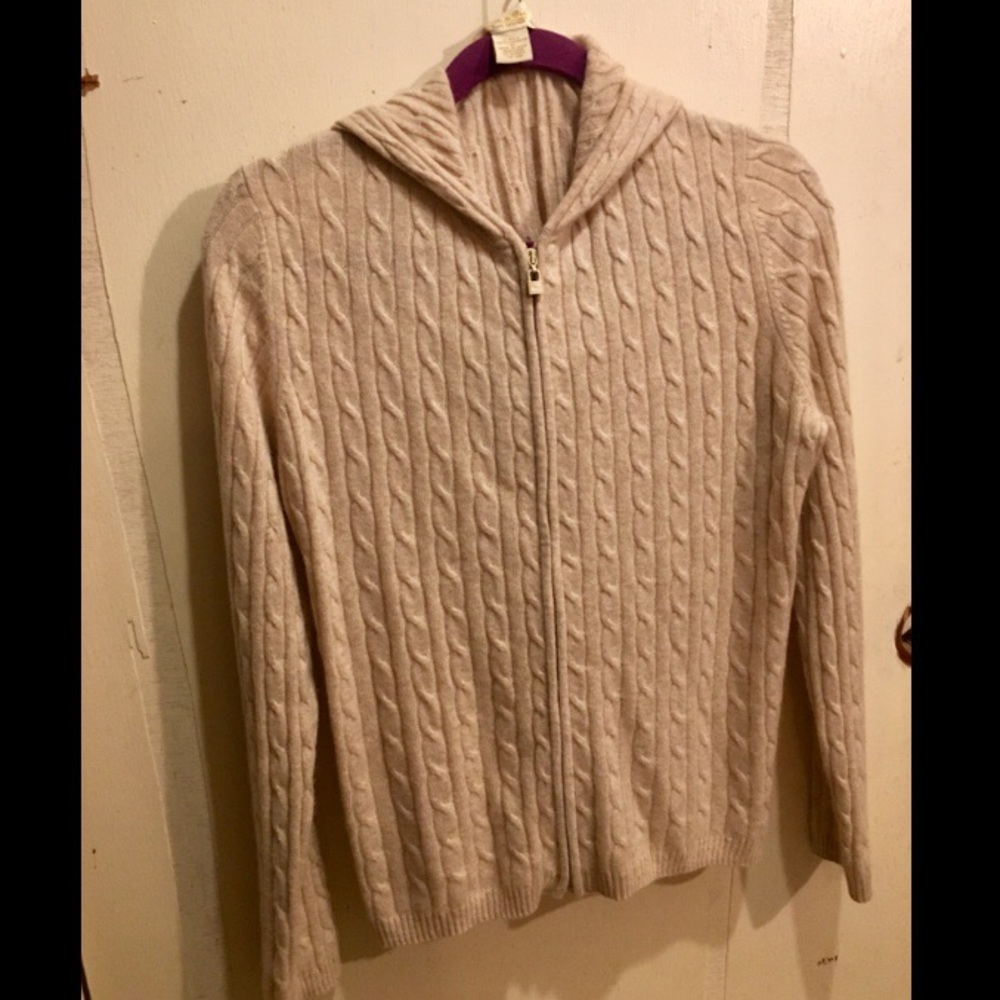 Zip-up Cashmere Hoodie